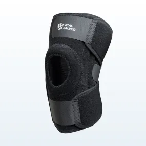 9.5" Adjustable Strengthen Open Patella Knee Support/S-Stays