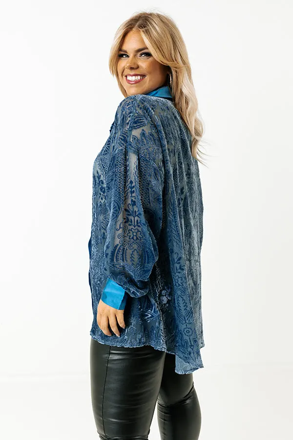 All Day Divine Velvet Burnout Top Curves