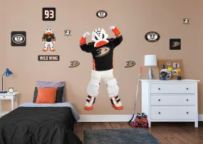 Anaheim Ducks: Wild Wing  Mascot        - Officially Licensed NHL Removable Wall   Adhesive Decal