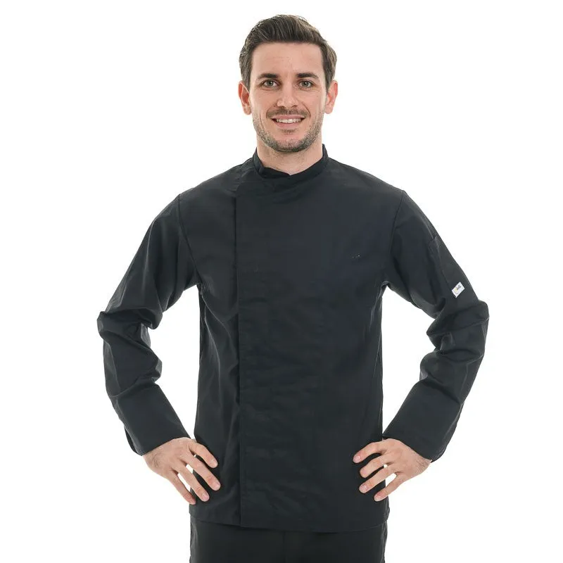 Black Long Sleeve Chef Coat - MANELLI