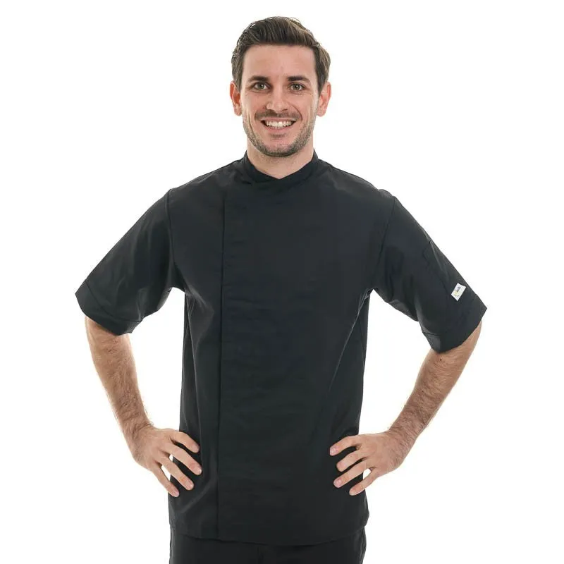 Black Long Sleeve Chef Coat - MANELLI