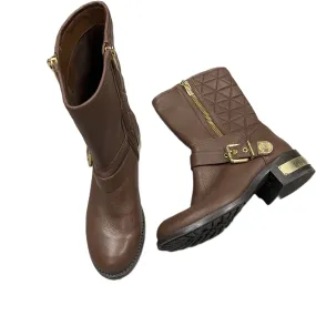 Boots Leather By Vince Camuto In Brown, Size: 8.5