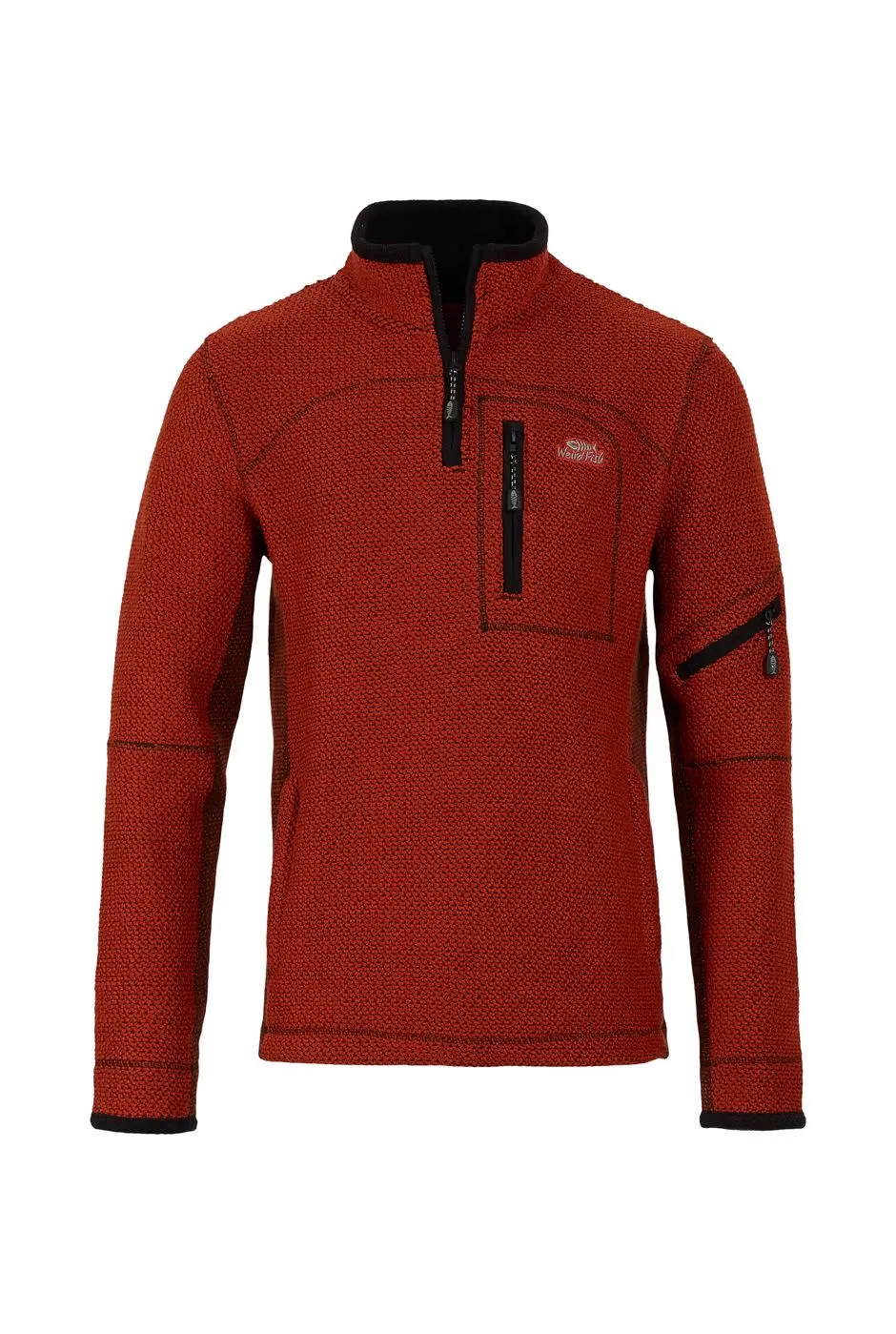 CADDIS 1/4 ZIP MACARONI 12161-BRICK