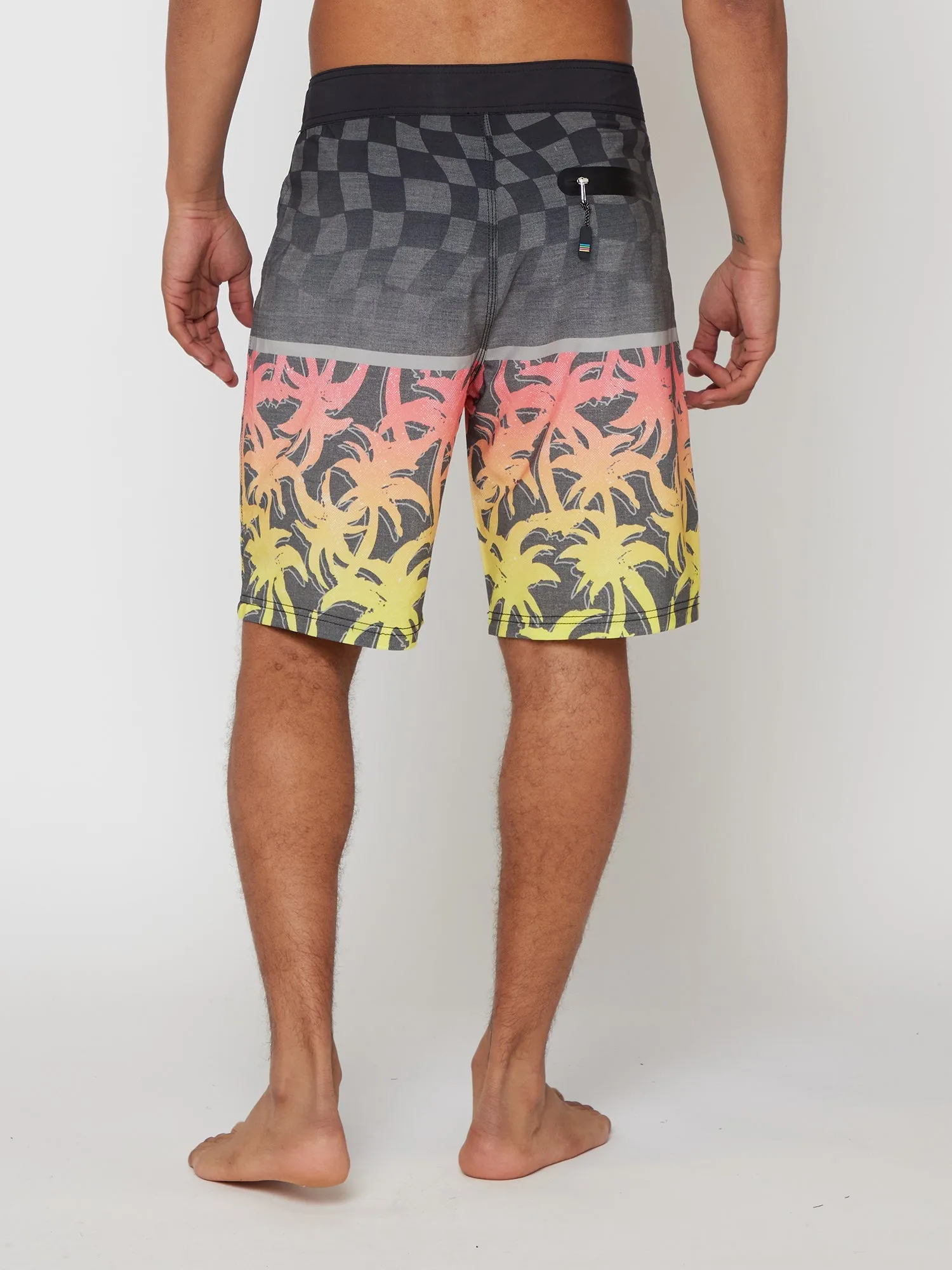 Cali Roots Board Shorts in Coral