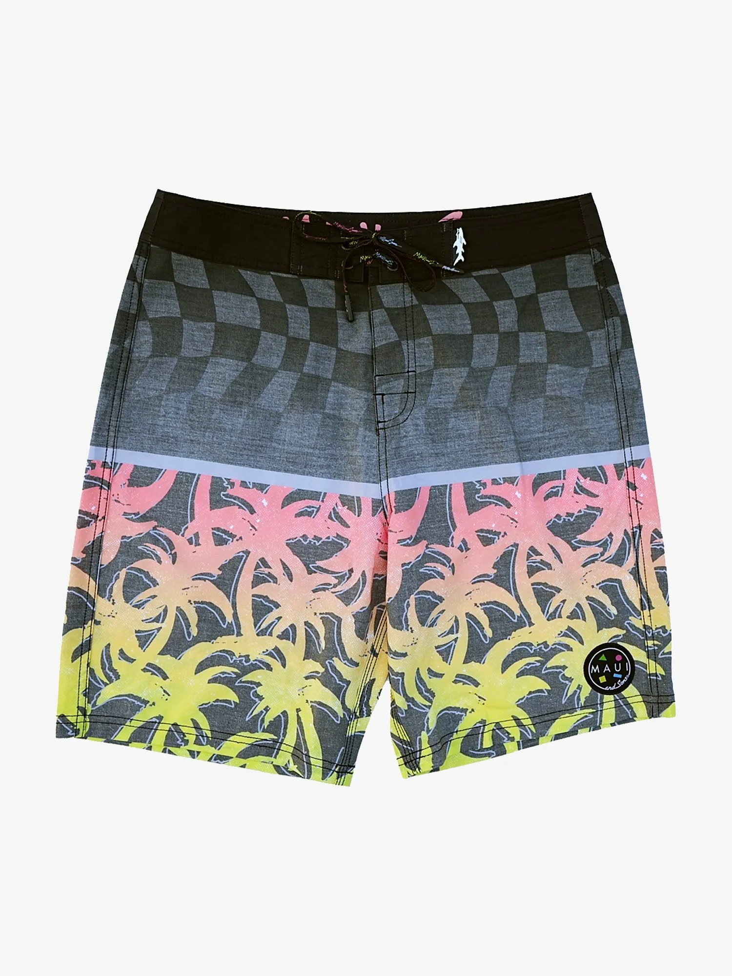 Cali Roots Board Shorts in Coral