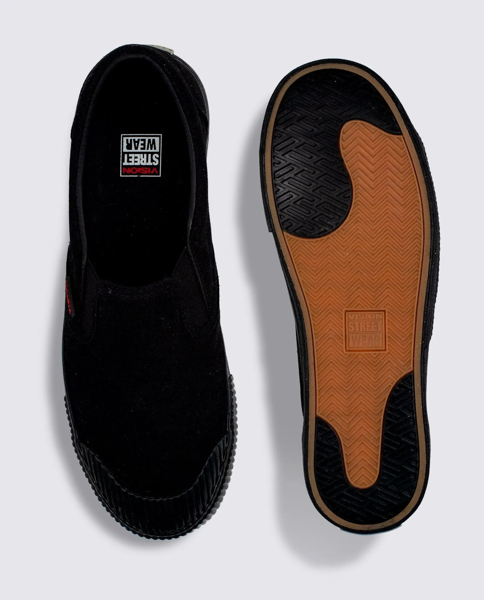 Canvas Slip on Shoes Black