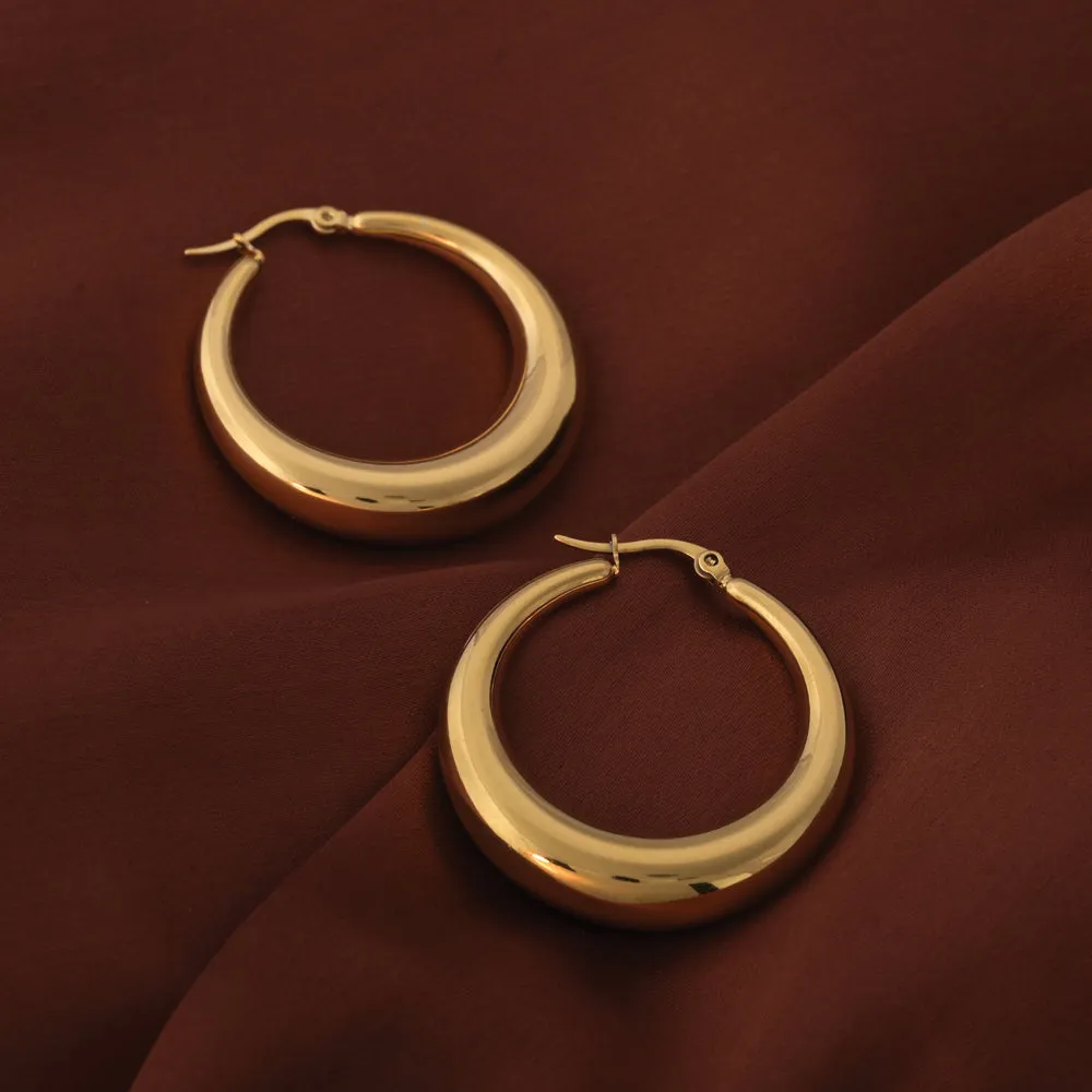 Chic Chunky Hoop Earrings