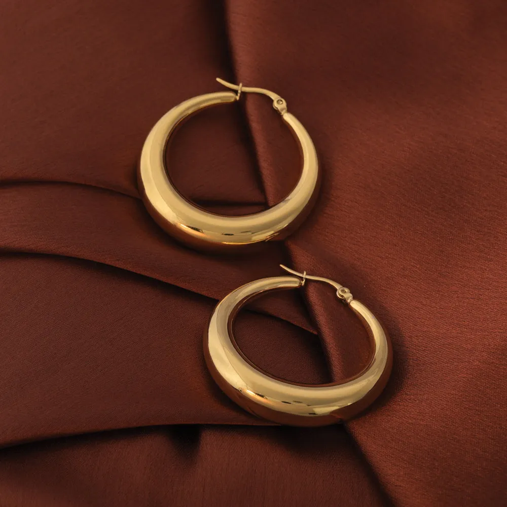 Chic Chunky Hoop Earrings