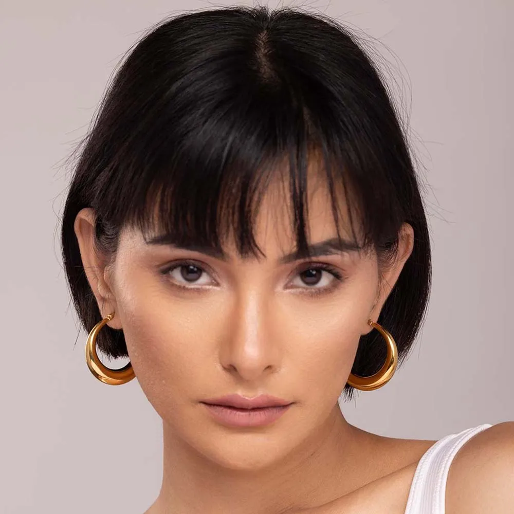 Chic Chunky Hoop Earrings