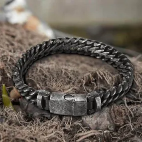 Classic Stainless Steel Biker Bracelet