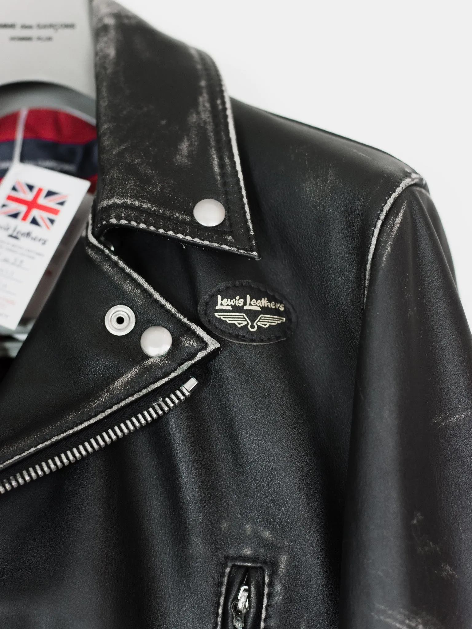 Comme des Garçons x Lewis Leathers Live Free Die Strong Lightning Rider