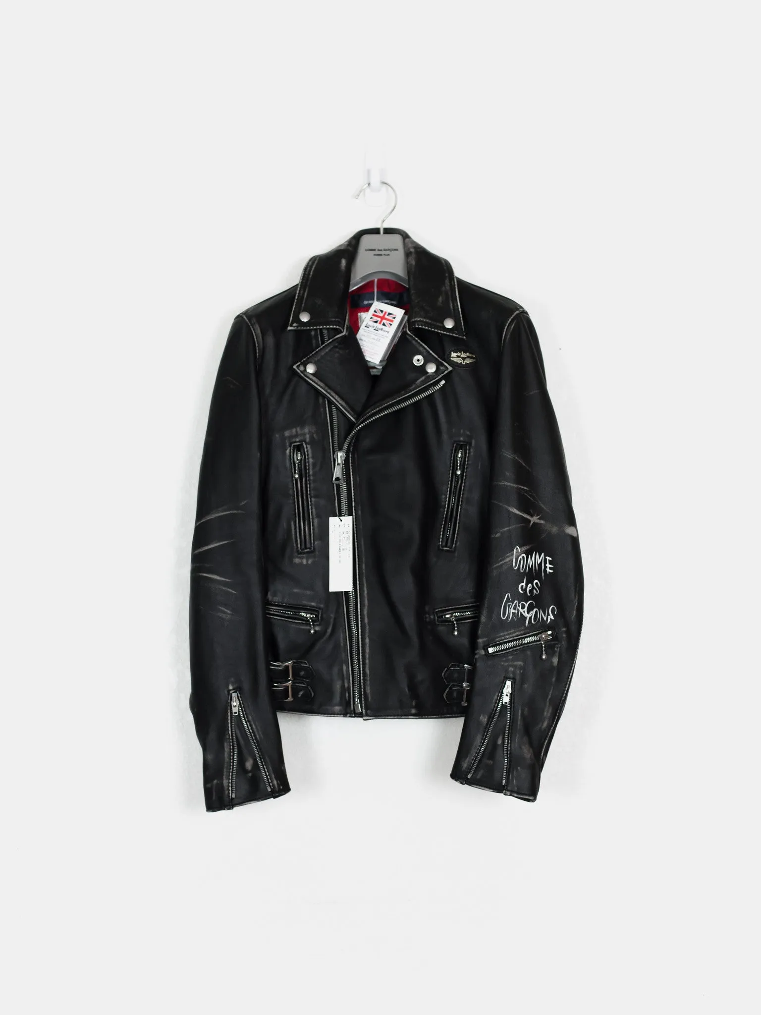 Comme des Garçons x Lewis Leathers Live Free Die Strong Lightning Rider