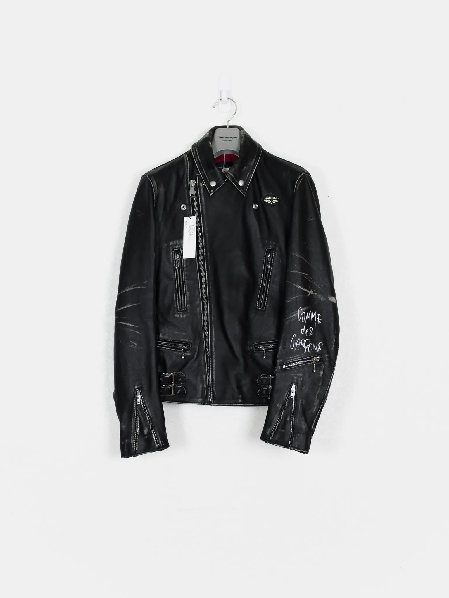 Comme des Garçons x Lewis Leathers Live Free Die Strong Lightning Rider