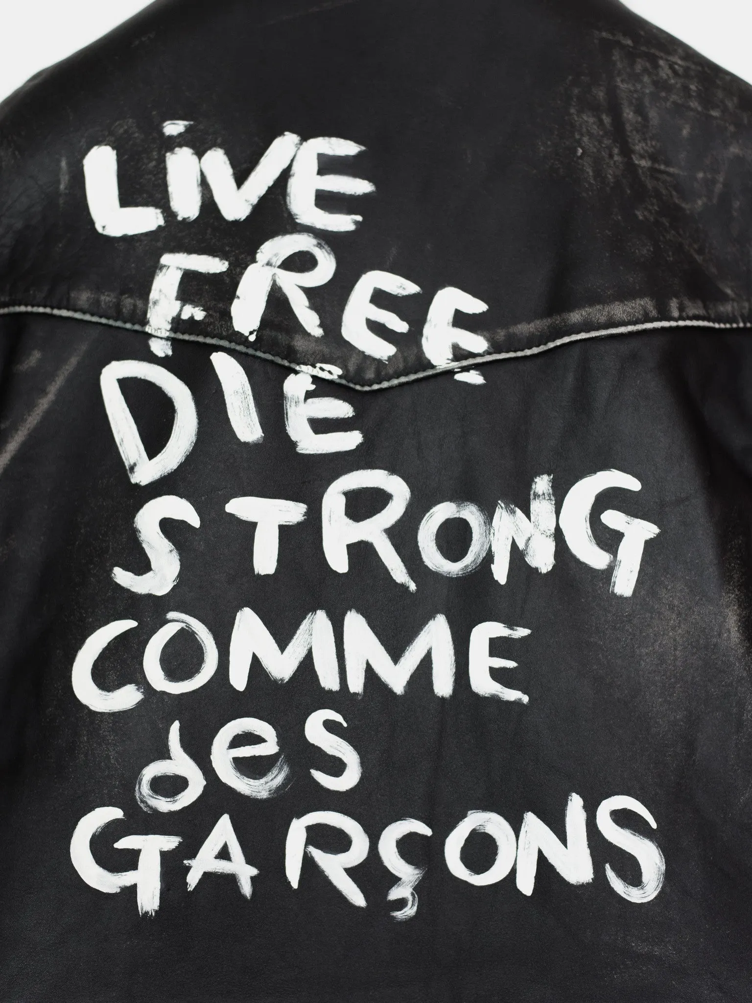 Comme des Garçons x Lewis Leathers Live Free Die Strong Lightning Rider