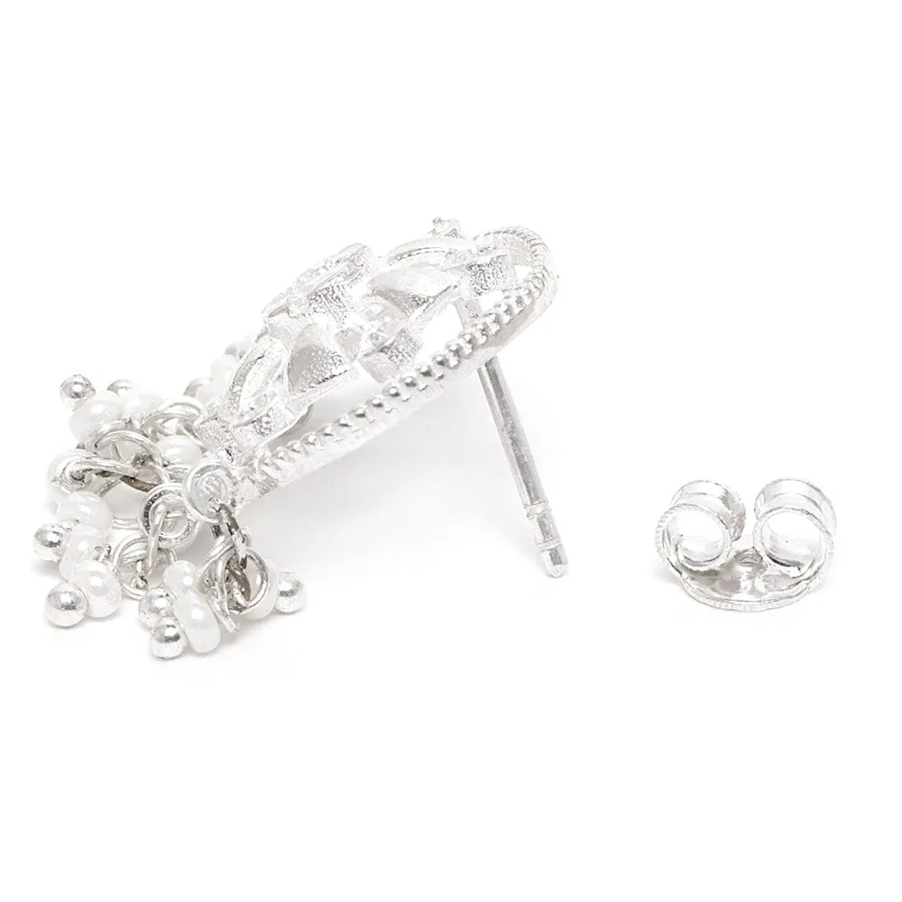 Dazzling Silver Zircon Studs