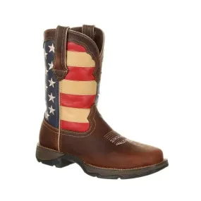 Durango Lady Rebel Steel Toe Patriotic Flag Work Boot DRD0234