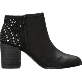 Fergie Leather Bless Bootie Ankle Boots Black