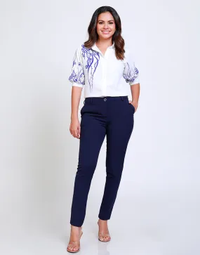 Formal Pants with Back Pockets