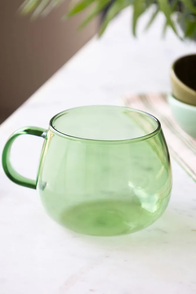 Gorgeous Green Glass Mug