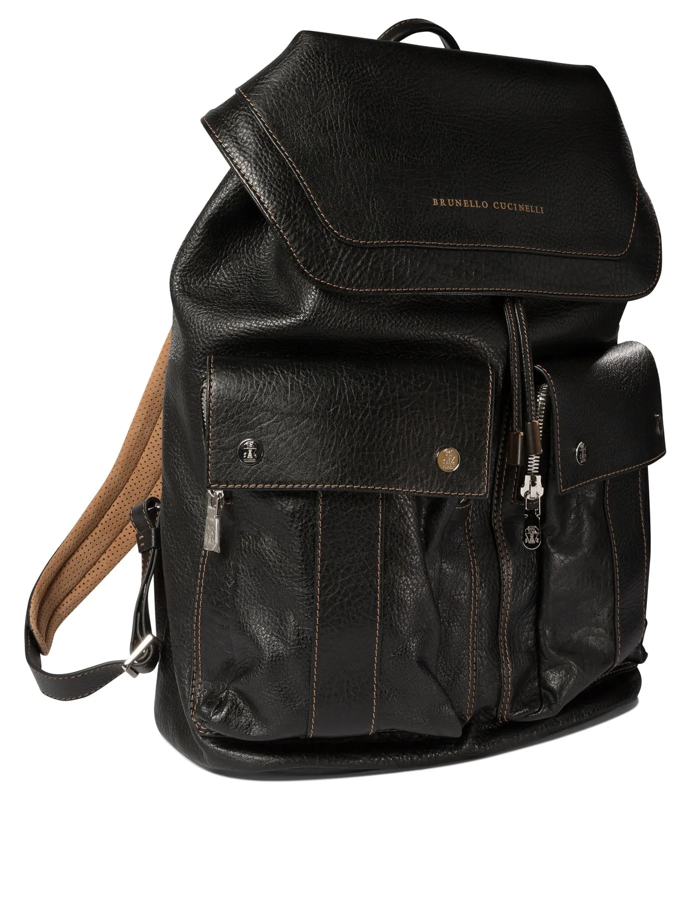 GRAINED CALFSKIN LEISURE BACKPACK