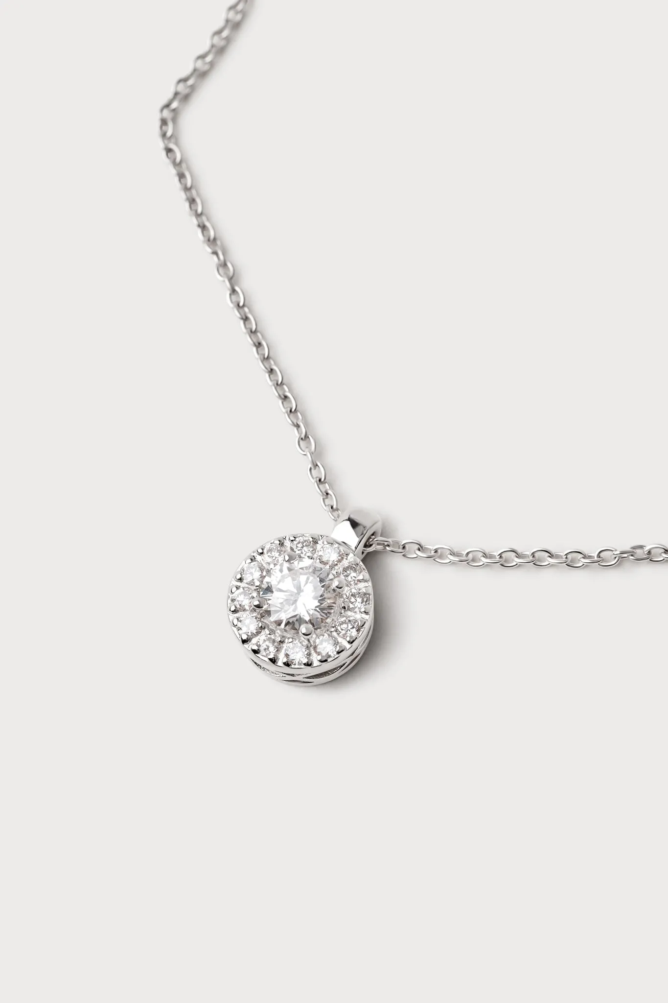 Halo Diamond Necklace