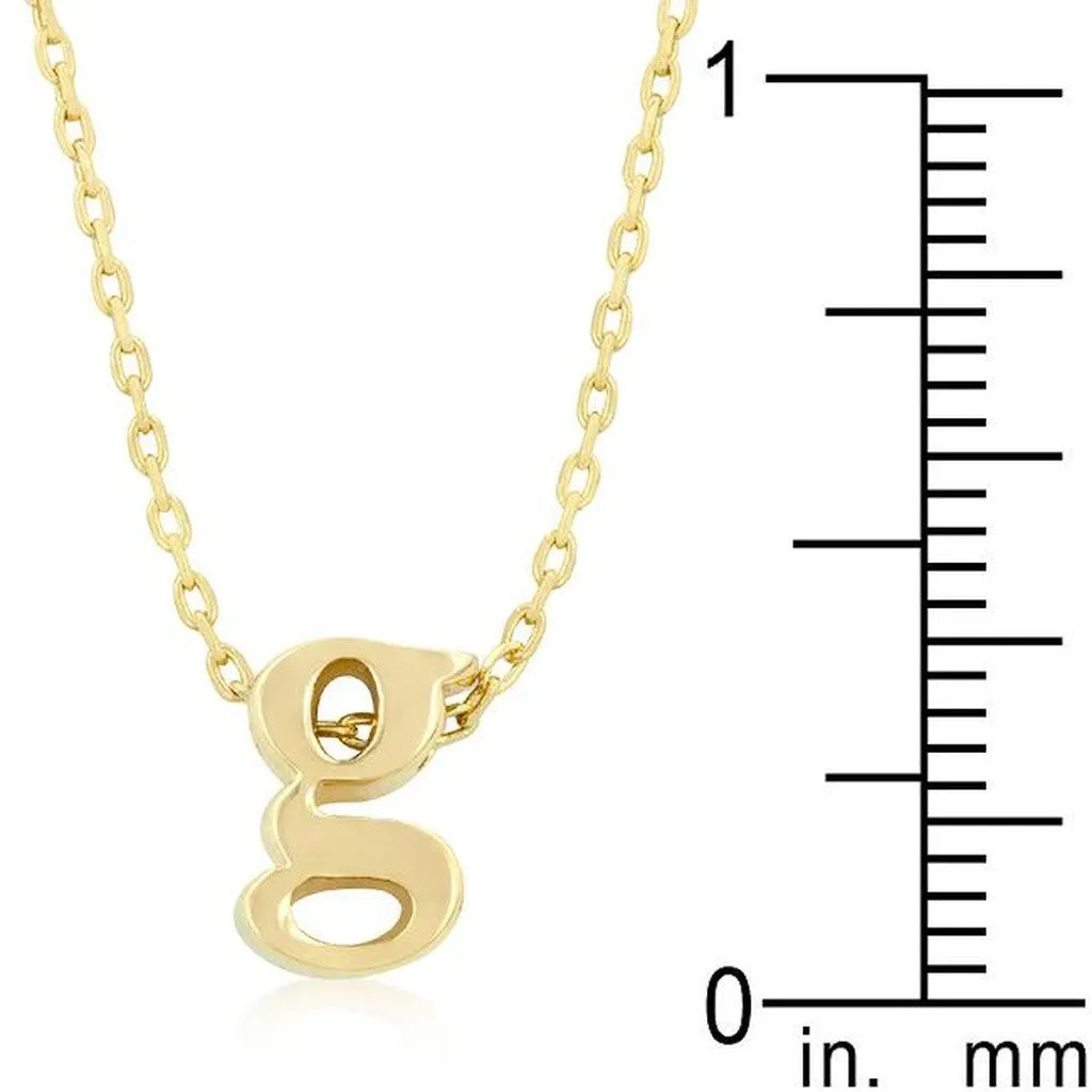 Initial G Gold Pendant