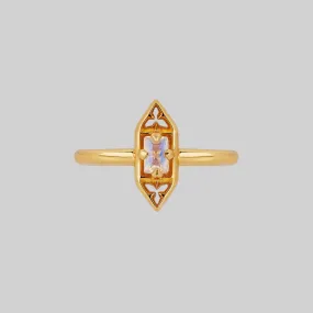 IVAN. Gothic Window Opalite Ring - Gold