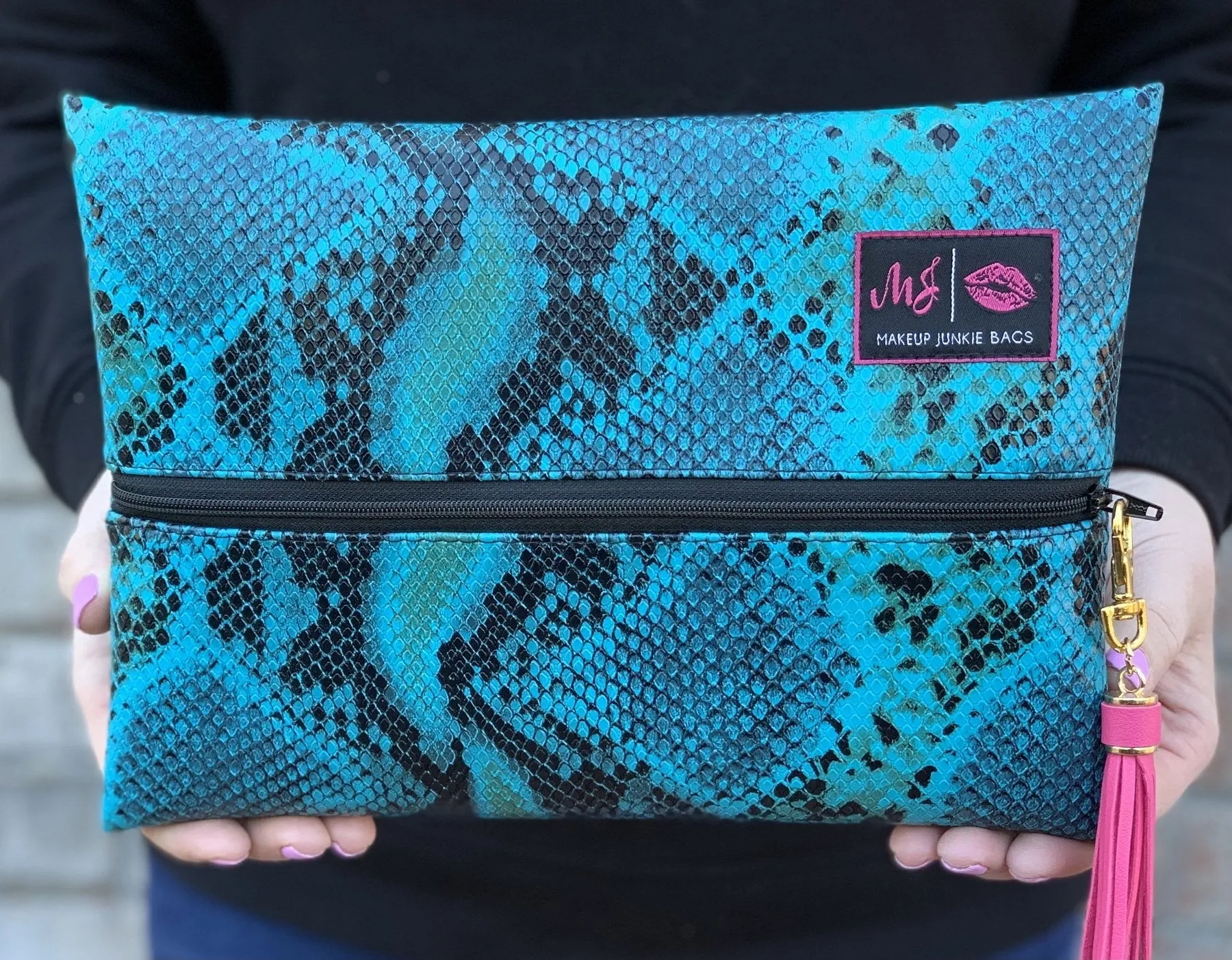 Makeup Junkie Bags - Aqua Viper [Pre-Order]