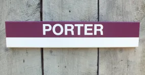 MBTA Commuter Rail - NORTHSIDE DESTINATIONS - Wood Station Signs (22")