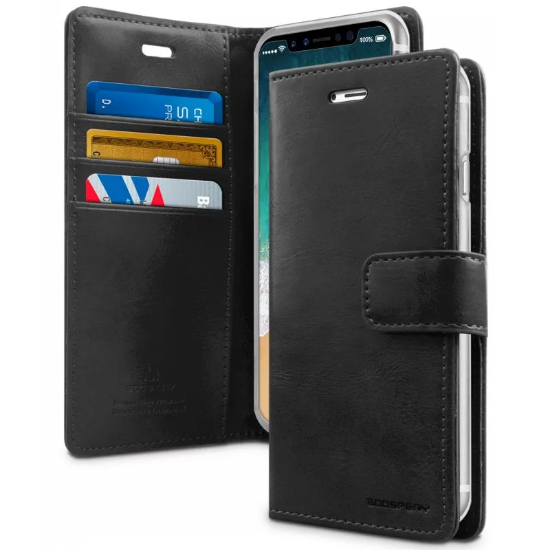 Mercury Blue Moon Diary Case for iPhone XS Max - Black