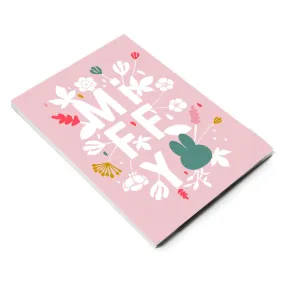 miffy floral expression pink a5 notepad