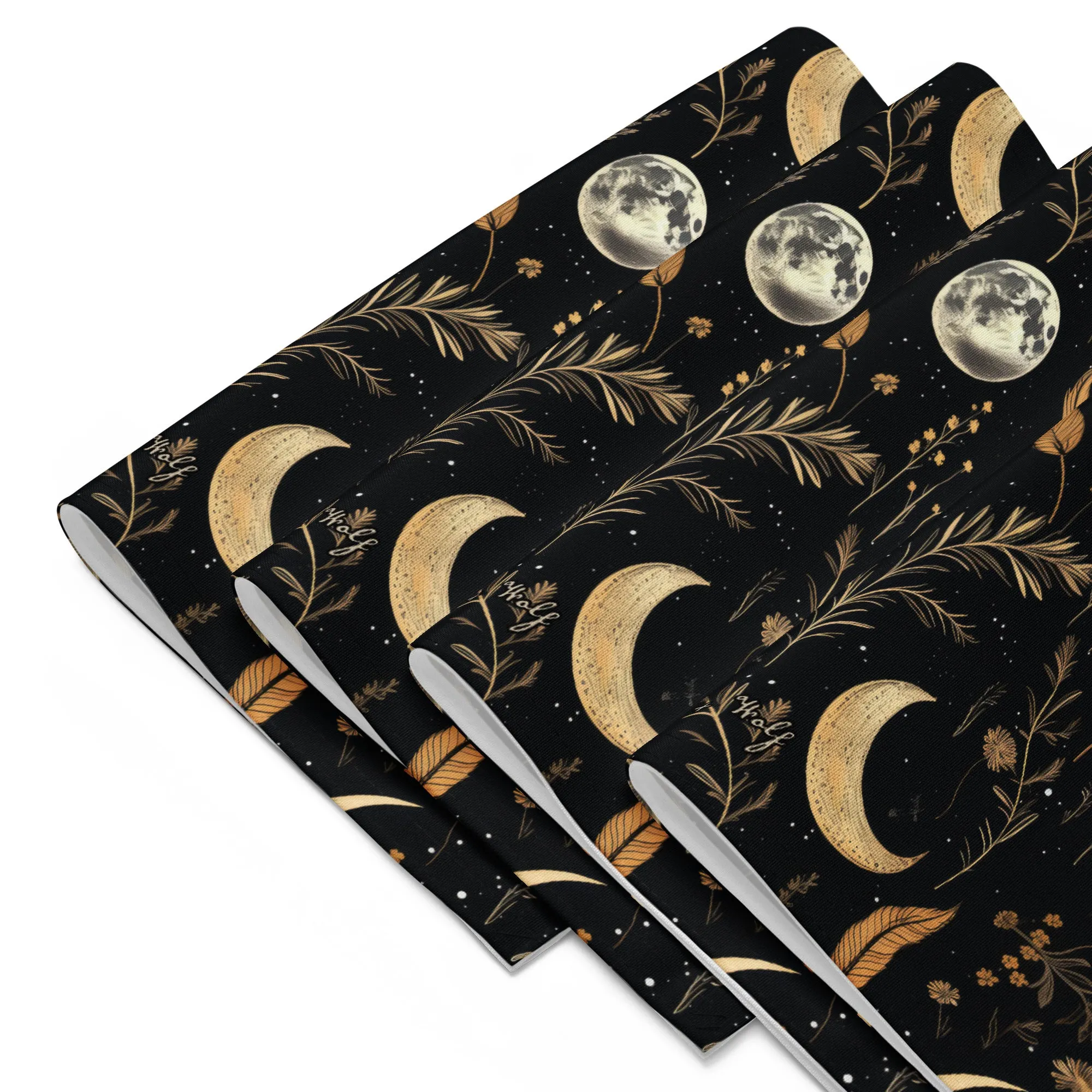 Moonlit Botanica Placemat Set of 4 - Witchy Dinner Placemats - Dark Academia Botanical  Goth Table Setup - Gothic Kitchen Home Decor