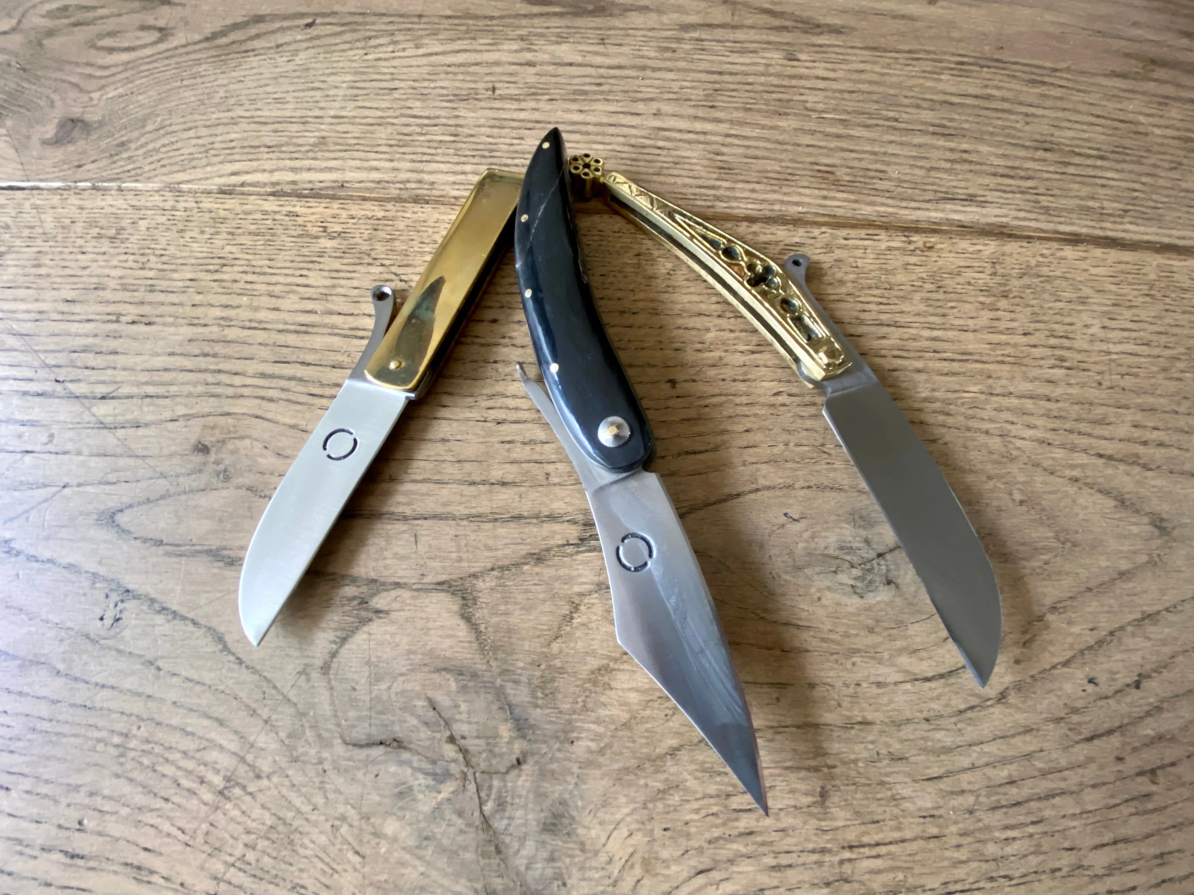 Set of three folding knives  BUNDLE