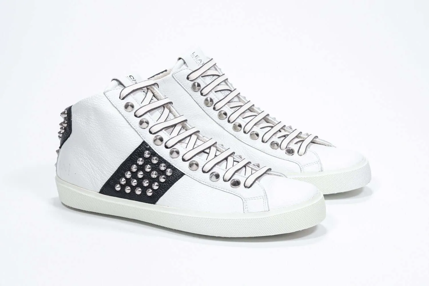 STUDBORN |  White & Black - Mid top - Men