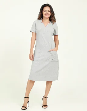 T-Shirt Dress with Star Neck Line