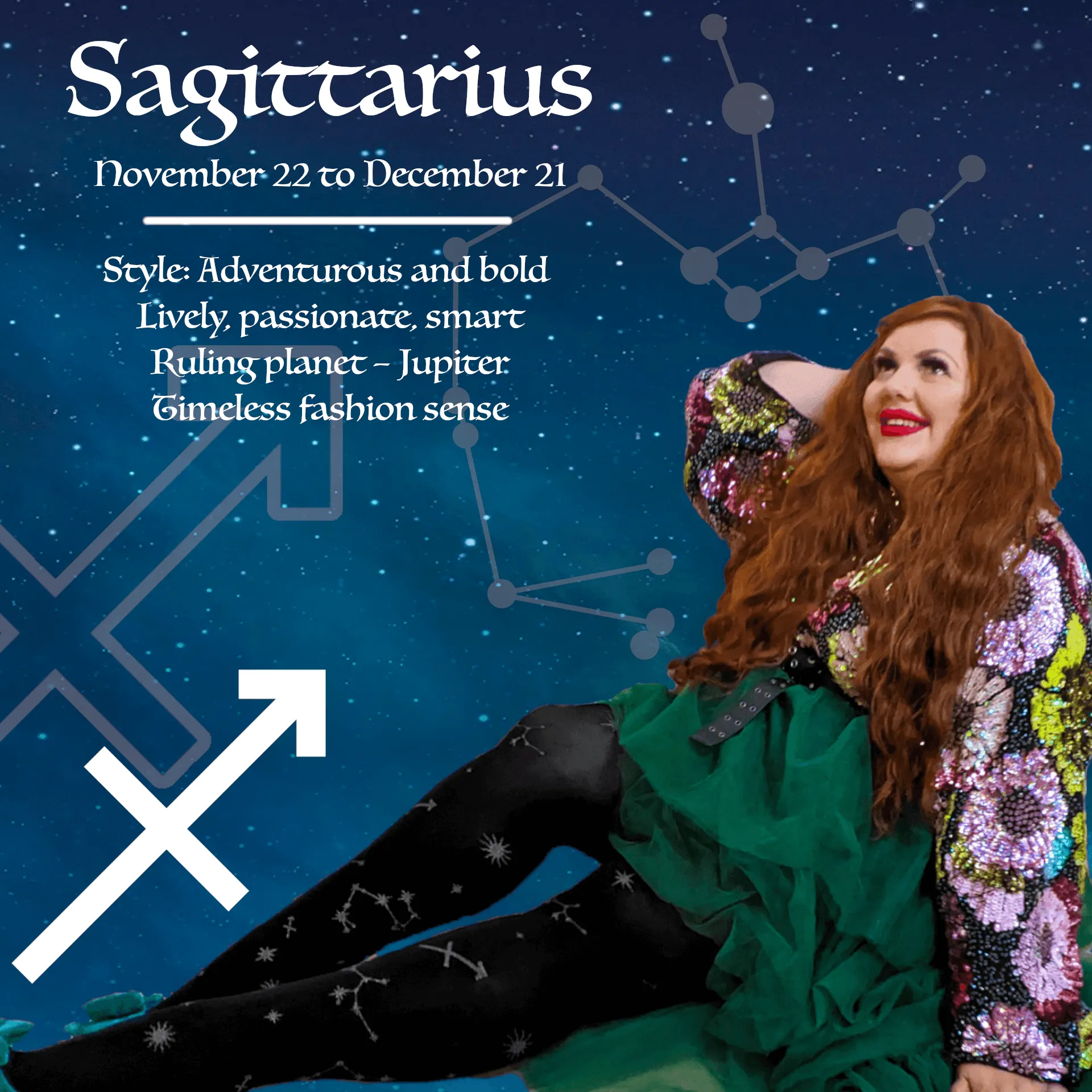 Zodiac Strumpfhosen - Sagittarius